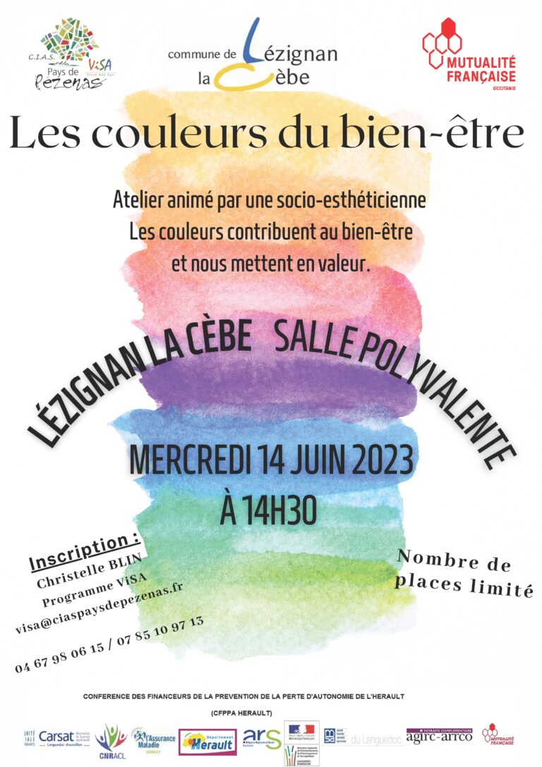 Atelier Les couleurs du bienêtre Mairie de LézignanlaCèbe — free download